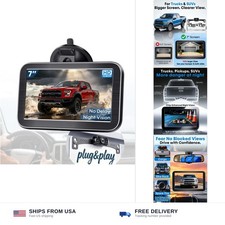 7" 1080P Backup Camera Kit 10M Night Vision Car Truck RV Monitor 150