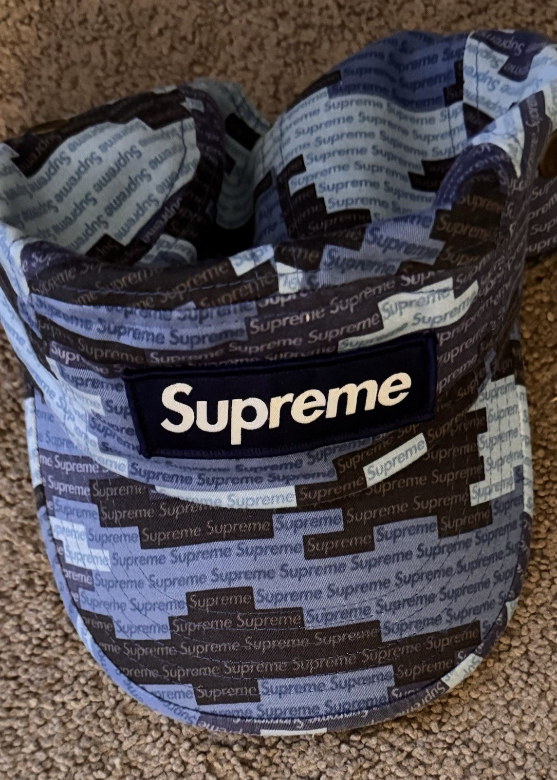 Supreme Camp, Cap Camo Blue - Gem