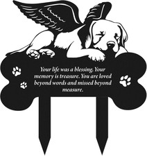 Metal Pet Grave Markers Dog, Dog Memorial Grave Markers Outdoor, Garden Plaque D