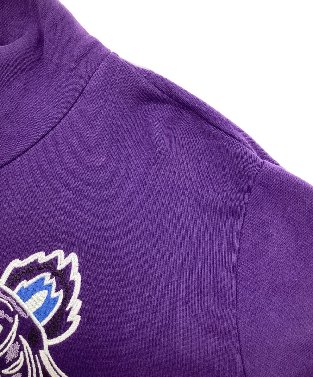 KENZO Tiger Pullover Felpa con Cappuccio Taglia: M Viola Uomo FB65SW3334XA