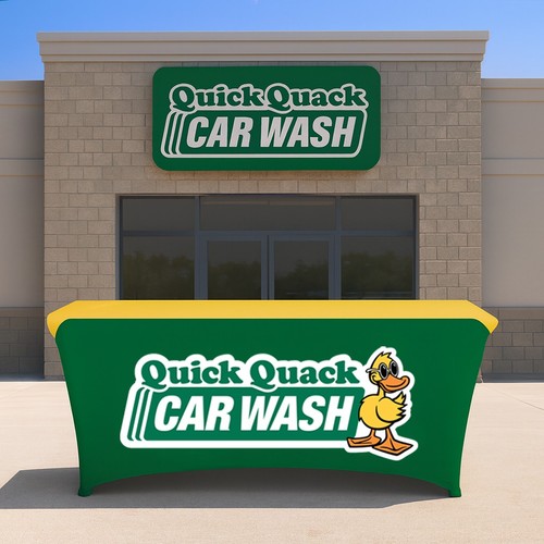 6ft Quick Quack Car Wash Table Cover - Outdoor Advertising, Trade Show  & Events - Picture 1 of 3