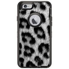OtterBox Defender for iPhone / Samsung Galaxy - Black White Snow Leopard Fur