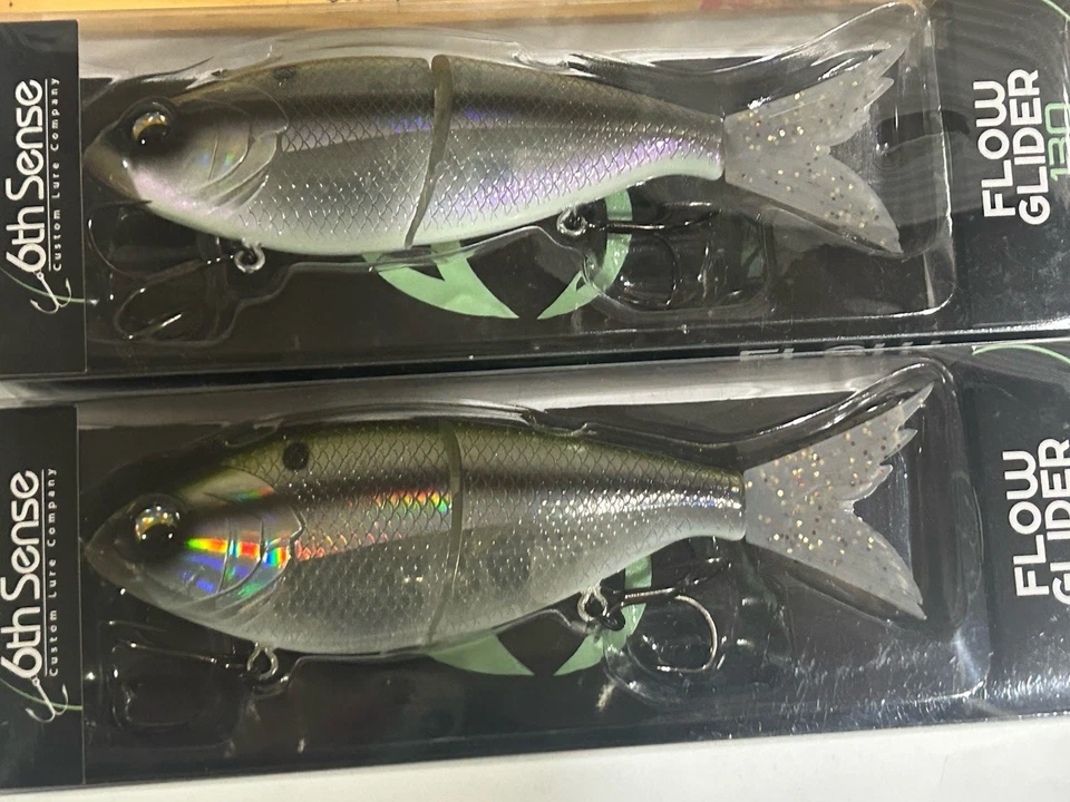 LOT OF 2 Flow Glider 130 Slow Sinking Shad SWIMBAIT FISHING LURE SHAD BURST - Image 2 of 4