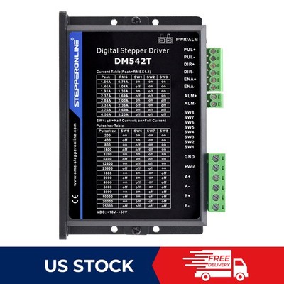 Dijital Step Sürücü 1.7 5.6A 20-50VDC Nema 23, 24 Step Motor DM556Y