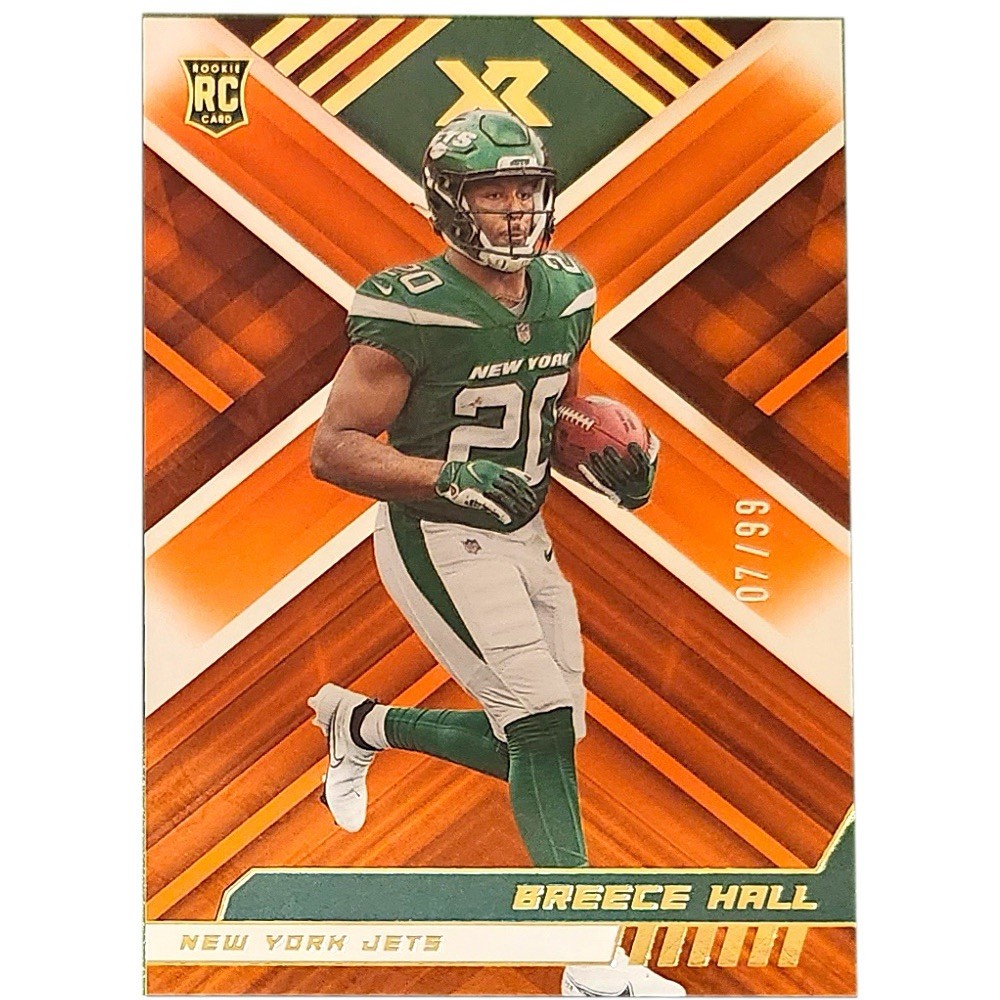 2022 Panini XR - Rookies Breece Hall #114 Orange /99 (RC)