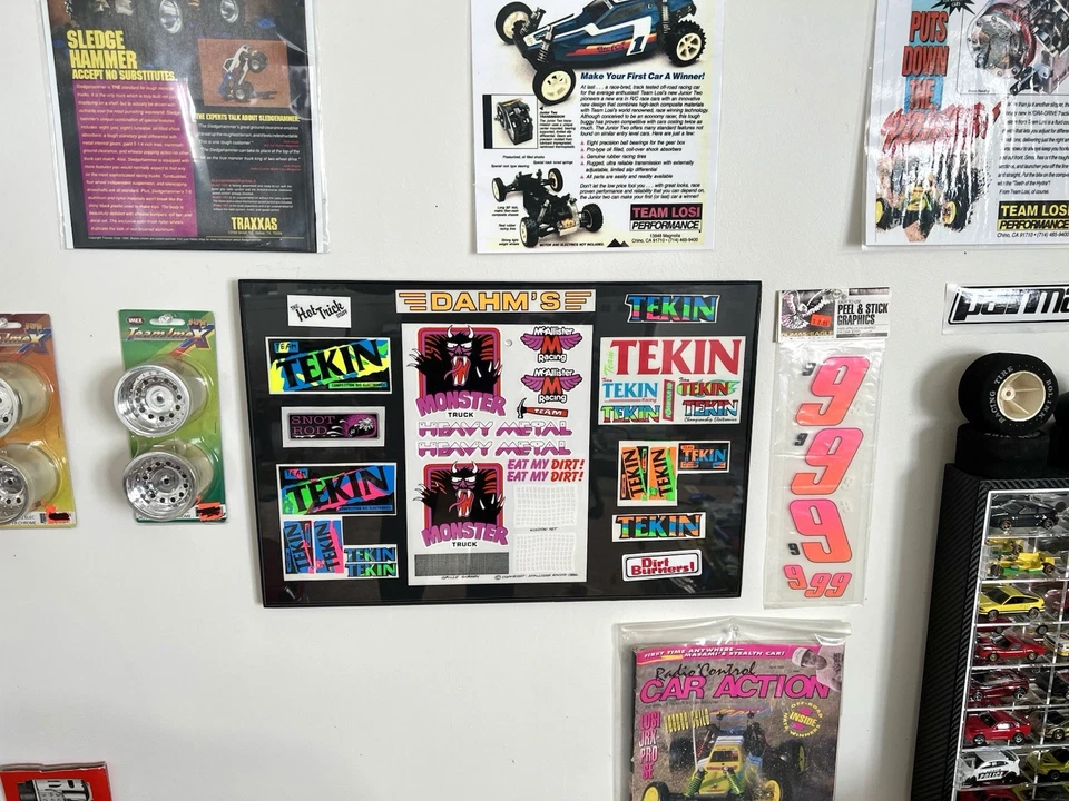 Calcomanías RC de colección Tekin Autographics Gfx para cuerpos RC y mensaje de exhibición ¡4 información! Foto 3 de 4