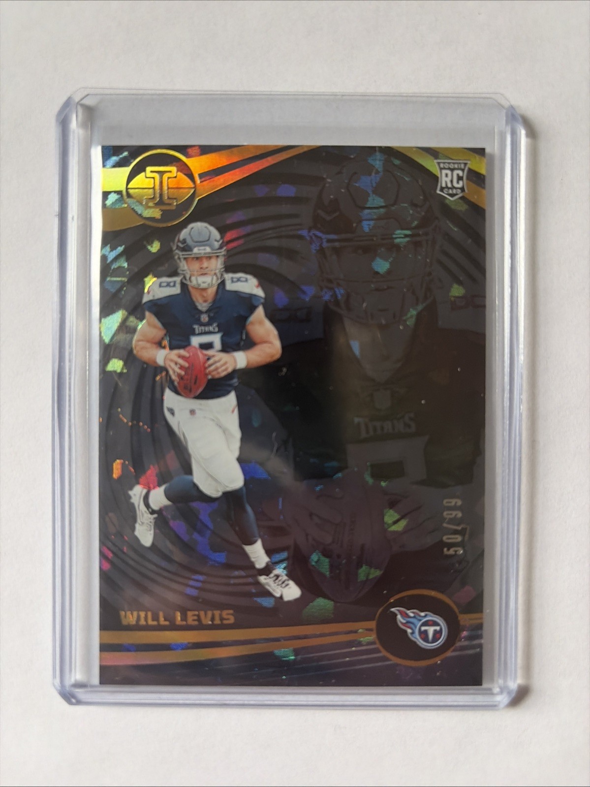 2023 Panini Illusions - Will Levis #95 Black Ice /99 (RC) Tennessee Titans