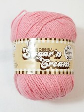 Lily Sugar 'n Cream 100 Cotton Yarn 4 oz Rose Pink 200 Yds 4ply