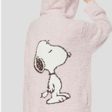 Jerapique Snoopy Hoodie Red Warm Casual Pullover Used