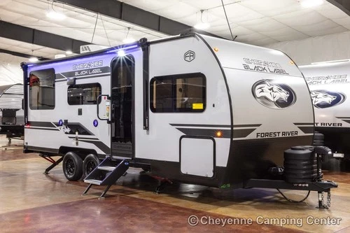 New 2026 Forest River Cherokee Grey Wolf Black Label 20RDSEBL Couples Camper
