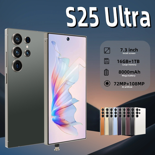 New S25 Ultra 5G Smartphone 7.3" Factory Unlocked Android Cellphones Dual SIM - Picture 2 of 33