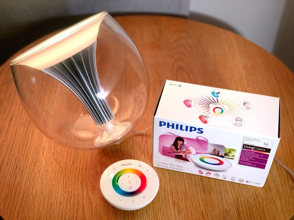 Rare Philips Hue LivingColors Gen2 Mood Lamp + New Remote + Soft Case - Unique - Image 2 of 4