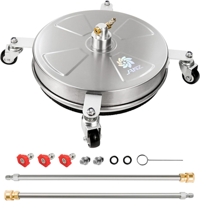 #ad 16quot; Pressure Washer Surface Cleaner with 4 Wheels Stainless Steel Housing 1 4quot; $140.05