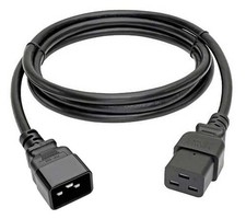 Premium 6FT C19 To C20 Universal Jumper Power Cord 15A 250V For PDU PSU UPS