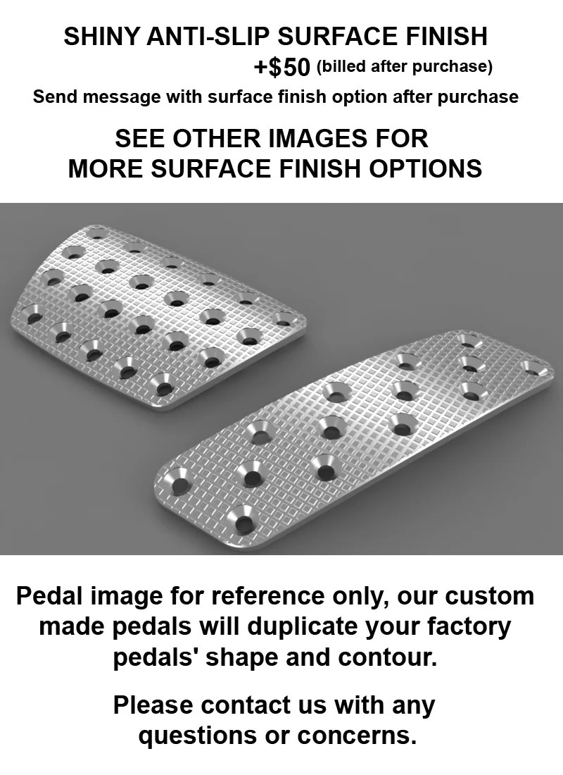 Maserati 3200 GT 1st Gen Basic Auto Billet aluminum racing pedal pad covers
