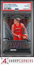 2021 PANINI PRIZM WNBA FEARLESS #13 ELENA DELLE DONNE HOF POP 3 PSA 10