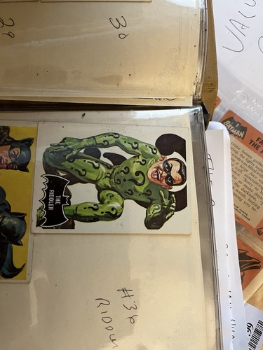 1966 Topps Batman Riddler Back #36 A Catly Caper — Raw