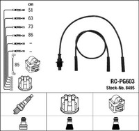 NGK ZüNdleitungssatz 8495 FüR Peugeot 309 205 2 3C 3A 20A 1 741B 20D 10C 10A Cti