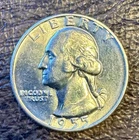 1955 D Washington Quarter Silver Uncirculated Uncertified US Coin