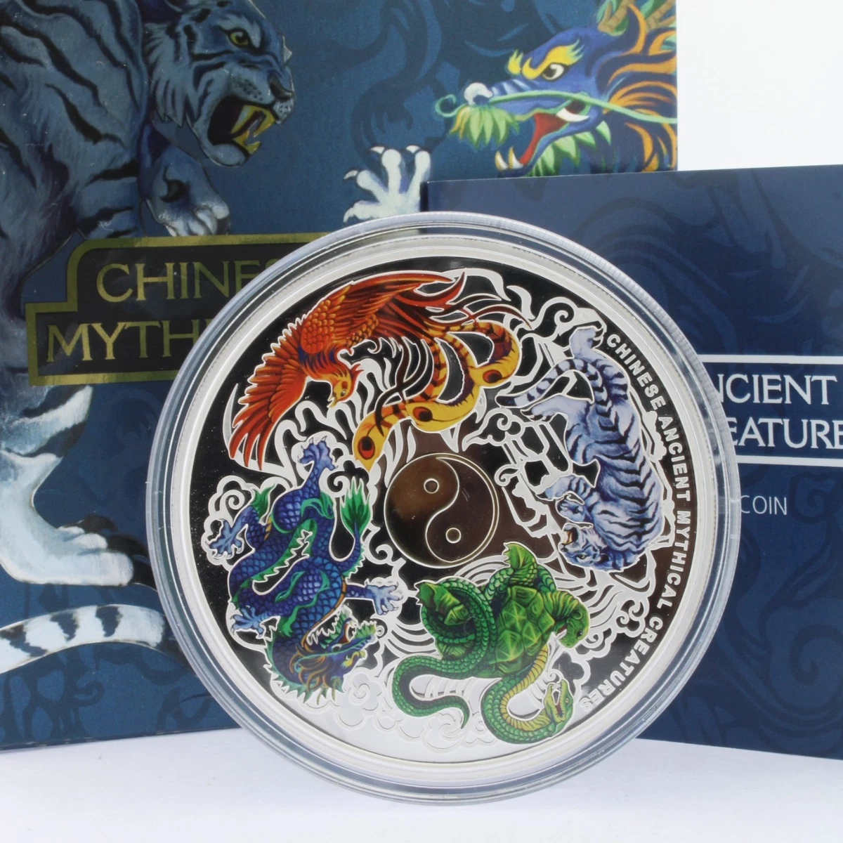 2014 Perth Mint Chinese Ancient Mythical Creatures 5 oz Silver Proof Box COA