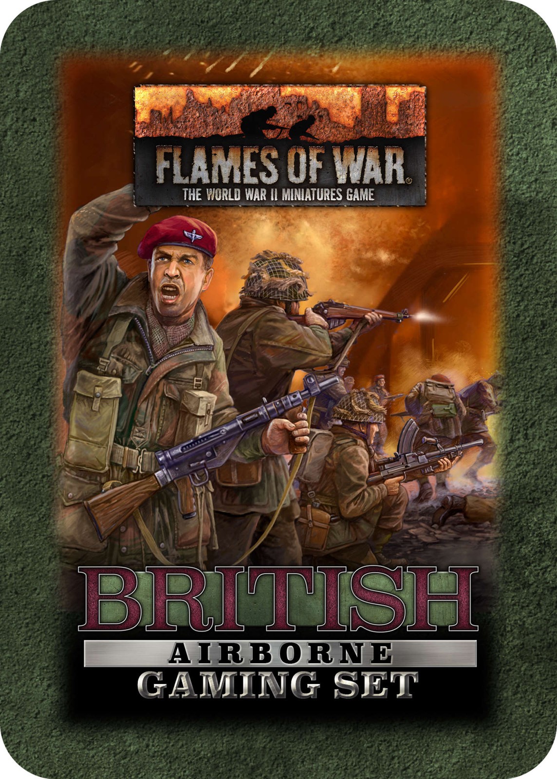 Flames of War Late War British Airborne Gaming Tin (dice, tokens) (TD039)