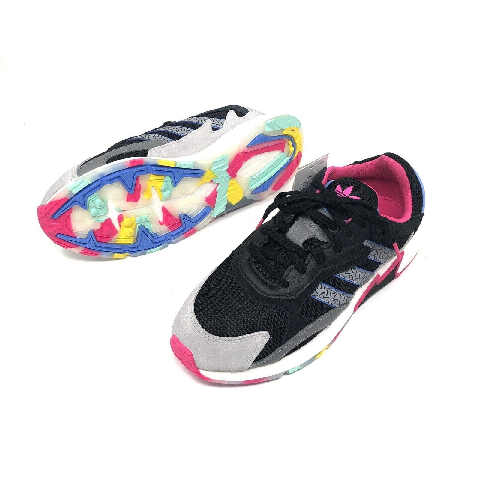 Men’s Adidas Tresc Run Size 8.5 Black Pink Blue EG5023 *Brand New No Box*
