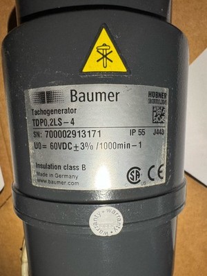 Baumer/Hubner Dynamos Tachymeter TDP0,2 LS-4; KONE KM194860 (B)