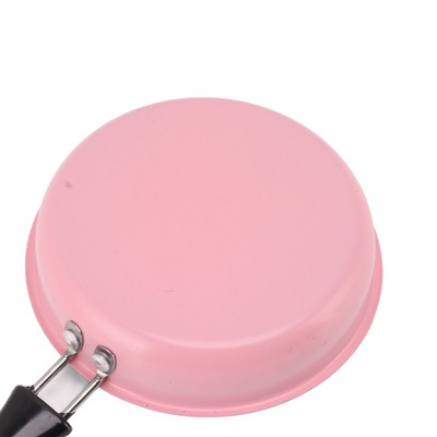 (Rosa)Mini Bratpfanne Edelstahl Prevent Stick Induktion Topf Rund Frühstück K E