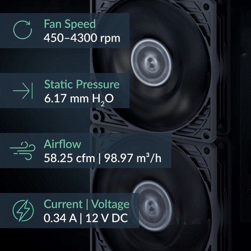 ARCTIC P9 Max wentylator High-Performance 92mm Chłodnica Czarny PC 9cm Towar B - Zdjęcie 2 z 5