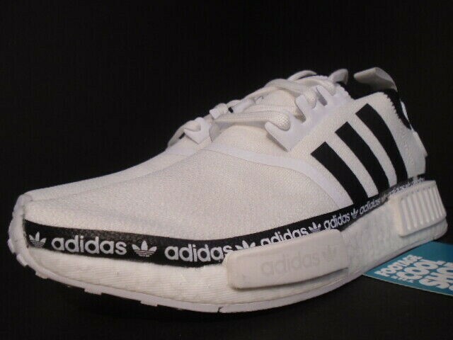 Size 10 - adidas NMD R1 Logo Strip - Cloud White 2020 for sale online | eBay