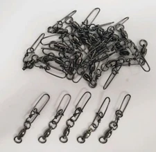 Mustad Ball Bearing Swivel and STAY-LOK Snap BN, SS 3.3 SLSBB  CHOOSE QTY BULKPK