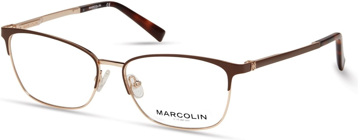 Marcolin Eyewear MA5029 049 Brown Gold Optical Sunglasses Frame 53