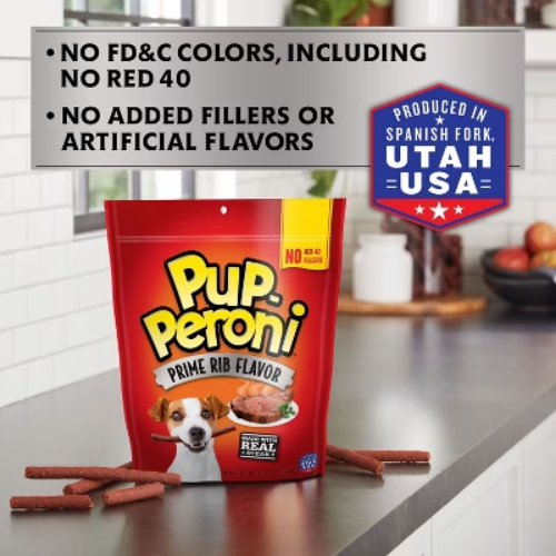 Pup-Peroni Treats Peroni Beef Prime Rib Flavor Chewy Dog Treats - 22.5oz - Bild 4 von 5
