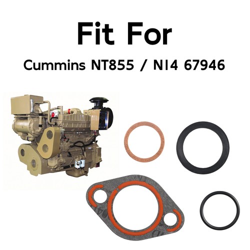 High Quality Oil Pan Gasket Transfer Tube Oring Kit for Cummins NT855 N14 157551 - Picture 2 of 11