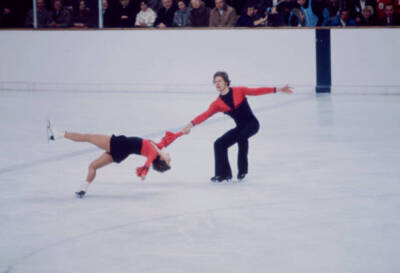 Manuela Gro� Uwe Kagelmann Pairs ice skating event at the Oly- 1976 Old Photo 1