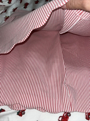 Crown & Ivy NWT Size 6 Pull on Skort Red White Striped Scalloped Double Hems - Picture 3 of 5