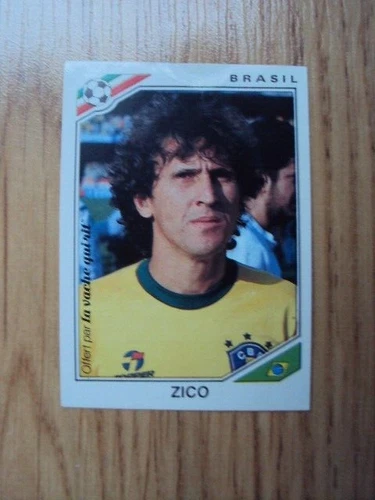 WORLD CUP 1986 - BRASIL - STICKER PANINI - ZICO - LA VACHE QUI RIT