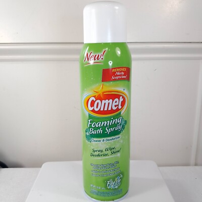 Comet Foaming Bath Spray Cleaner Fresh Scent 19 oz aerosol can foam bathroom