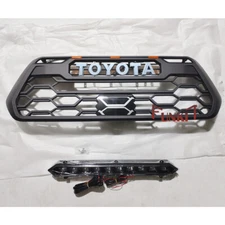 Upgrade Front Grille For 2016-2023 Tacoma Grill W/Led Light Bar/sonser cover