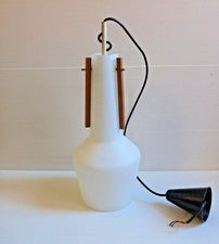 SCANDINAVIAN DESIGN ANNI 60 LAMPADARIO CHANDELIER HANGING LIGHT GLASS AND TEK