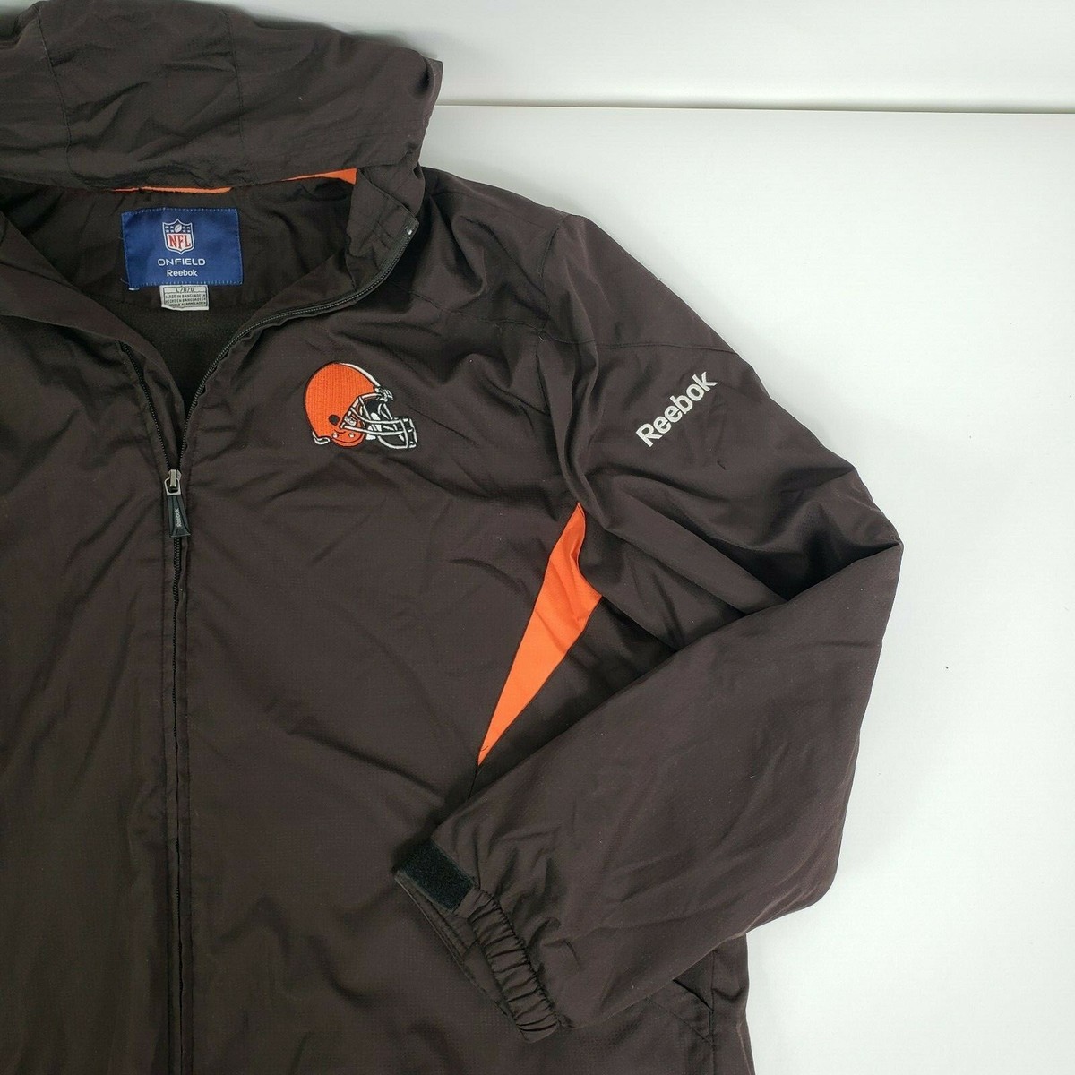 Cleveland Browns Reebok ジャケット XL CLEVELAND BROWNS VINTAGE NFL TEAM REEBOK JACKET SI TRACK