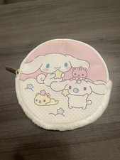 Sanrio Kuji Round Pouch Pink Cinnamoroll 6.5  New
