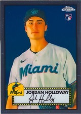 Jordan Holloway 2021 Topps Chrome Platinum Anniversary Baseball Rookie Card #110