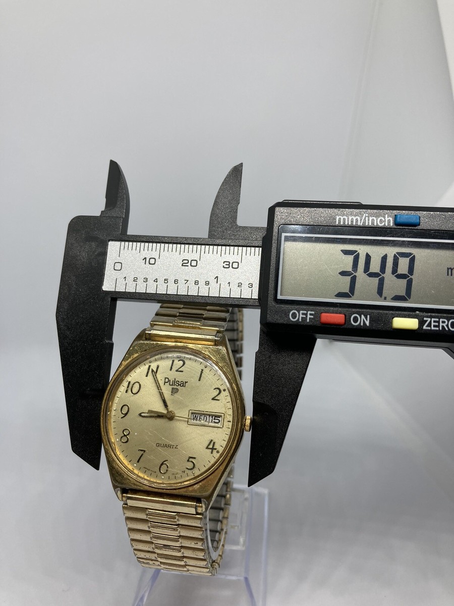 PULSAR（by SEIKO） Vintage Pulsar by SEIKO Mens Japan Quartz Goldtone Watch