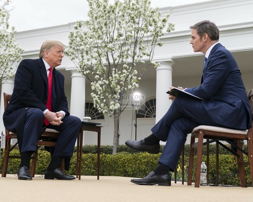 PRESIDENT DONALD TRUMP WITH FOX NEWS 