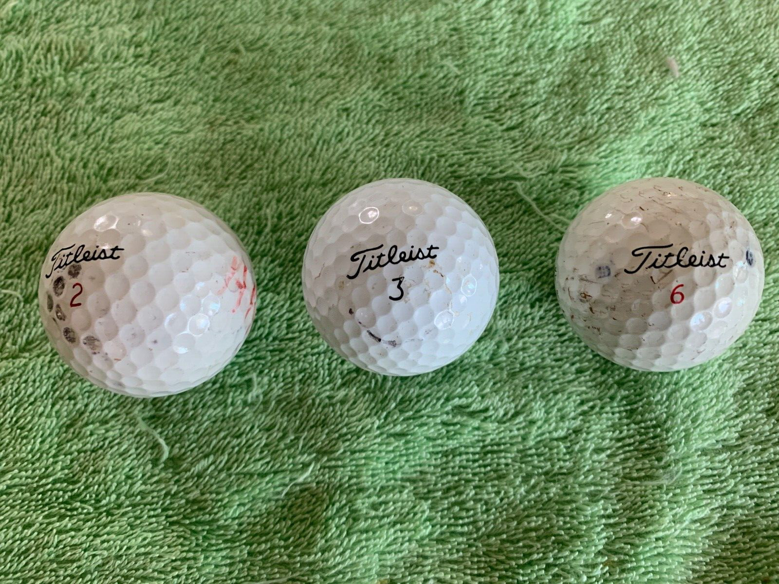 Titleist GOLF BALLS #2 PRO V1x 392, #3 69th Ganson Depew Wanakah #6 LINKS CHOICE