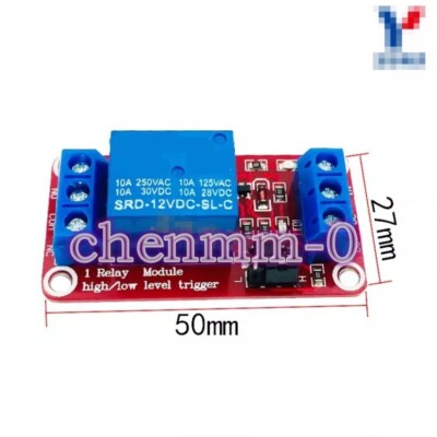 1PCS 1 relay module with optocoupler high and low level trigger 12V #ZJ