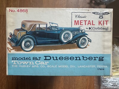 HUBLEY MODEL SJ DUESENBERG TOWN CAR CLASSIC METAL KIT NEW 4868