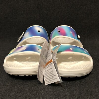 Crocs Classic Solarized Sandal Size 11 Classic Crocs Sandals Mens Size 11 Solarized Tie Dye Two  main image 3