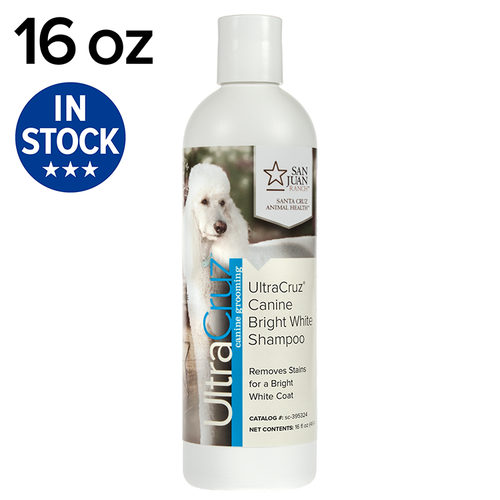 white and bright dog shampoo